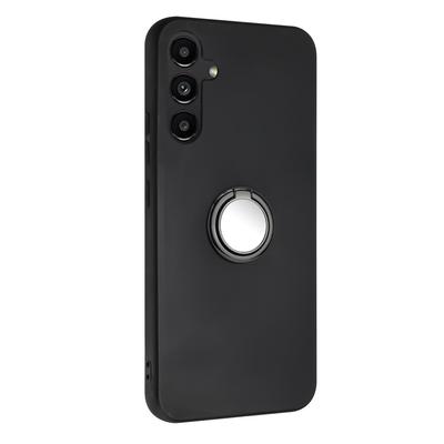 TPU Phone Case for Samsung Galaxy S23 FE Ring Holder Kickstand Anti-Scratch Matte Phone Back Cover
