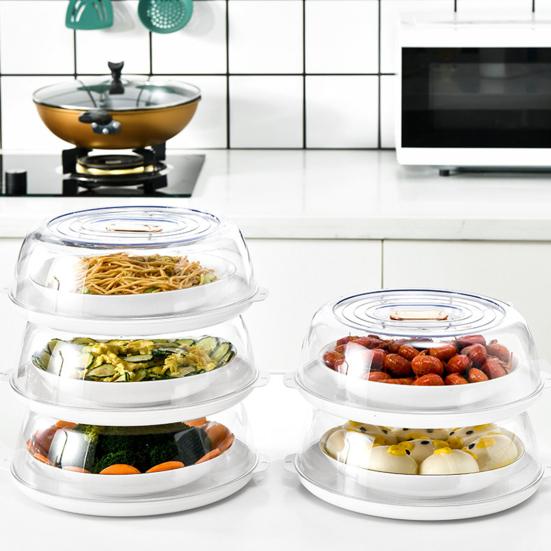 Crisper Box Stackable Food Storage Container Keep Food Freshness Plate Cover Reusable Insect Dust Protection Dish Cover