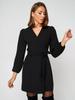 Women's 2024 Autumn/Winter V-Neck Long-Sleeve Cardigan Dress