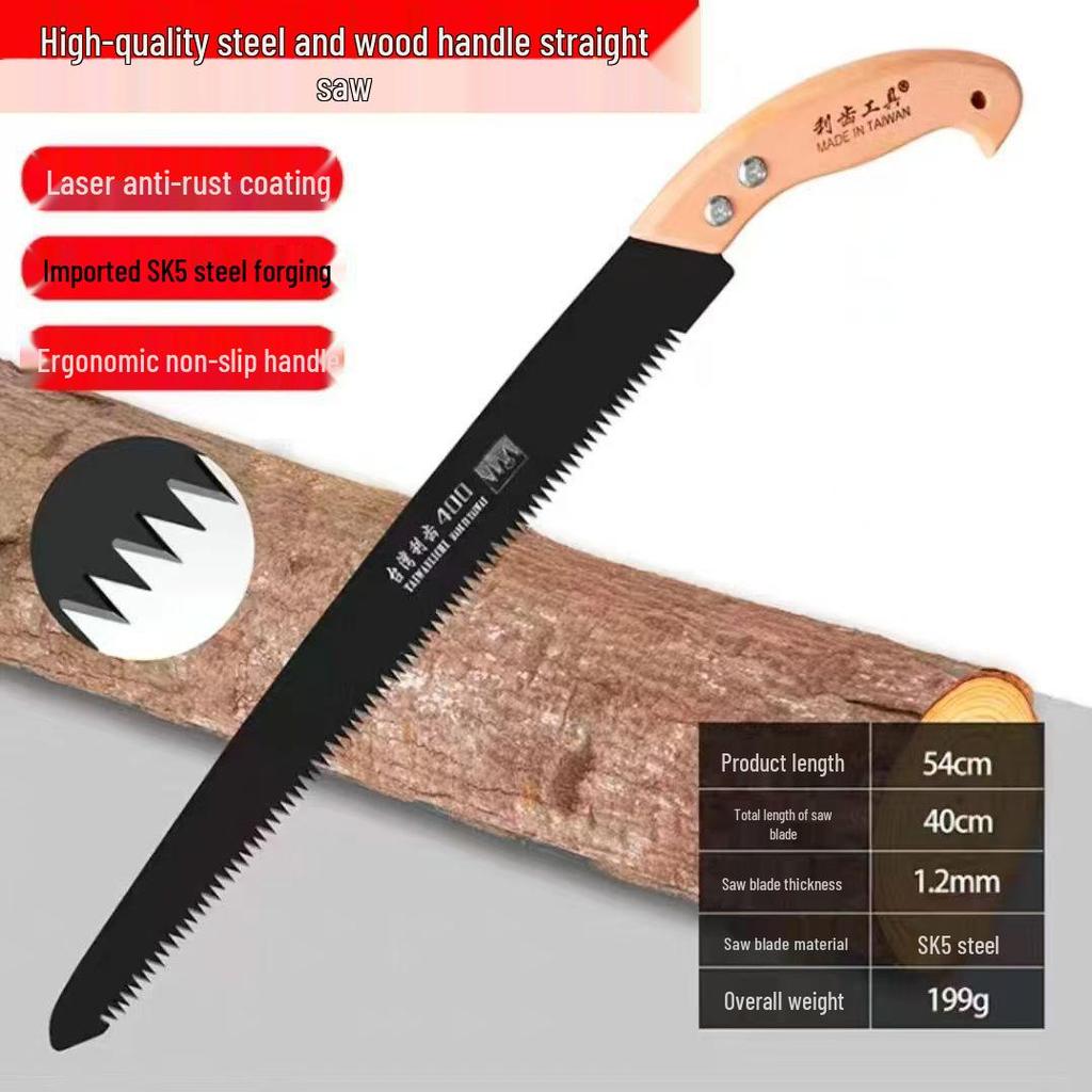 Sharp Tooth Jinggong Hand Saw - Quick Fine Tooth for Woodworking, Pruning, and Household Use