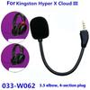 1Pcs Gaming Headsets Headphones For Kingston Hyperx Cloud 2 Ii X Core Pro Silver Cloudx Replacement Game Mic 3.5Mm Microphone