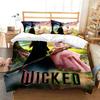 W-Wicked Movie Witch Bedding Set Duvet Cover Set King Queen Twin Double Size Comforter Cover Set For Home Decor With Pillowcase