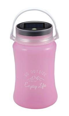Captain Stag Camping Lantern Light, Floating LED Lantern Type II, Solar & USB Rechargeable, Pink, UK-4046