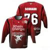 K ö lner Haier MacLeod # 89 Russell 2026 DEL Eltern-Kind Deutsches Eishockey Trikot 3D-Druck Rundhals Langarm