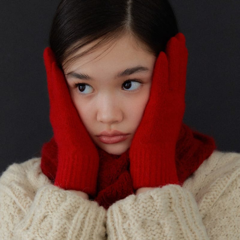 OVLA Oval Point Wool Knit Gloves_colors GL002