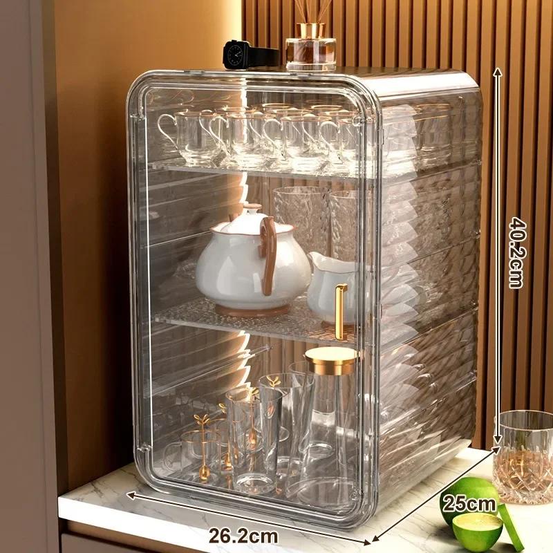 

Water Cup Storage Dust-proof Cup Storage Rack Rack Cup Holder Tea Set Tea Cup Coffee Cup Mug Storage Box Kitchen Cabinets