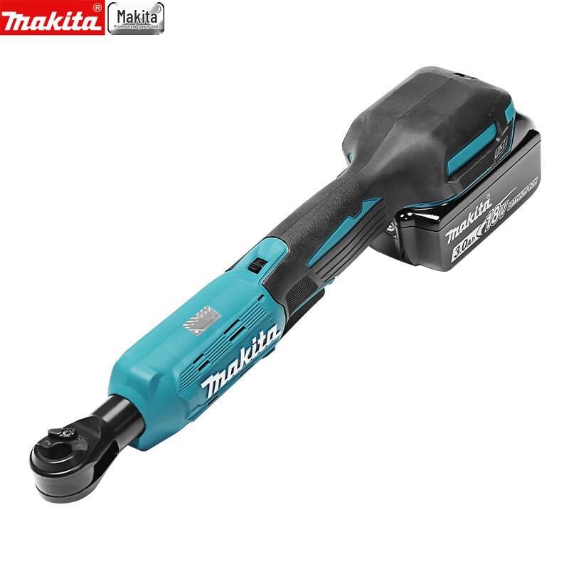 Makita 18V Беспроводная бесщеточная угловая трещоточная гайковерт 3/8 и 1/4 дюйма Вилка CN (адаптер в комплекте)