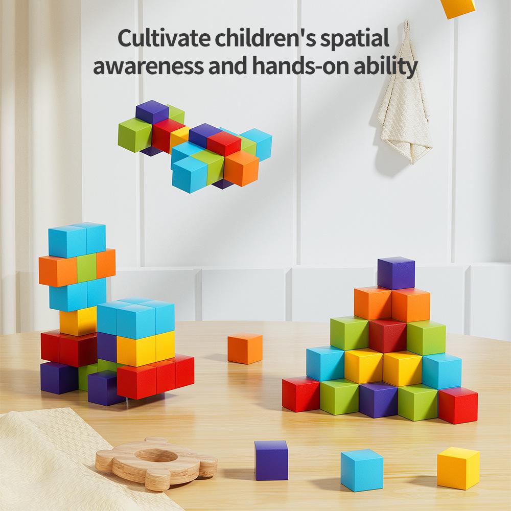 Magnetic Building Blocks: Children's Educational Cube Toy Set