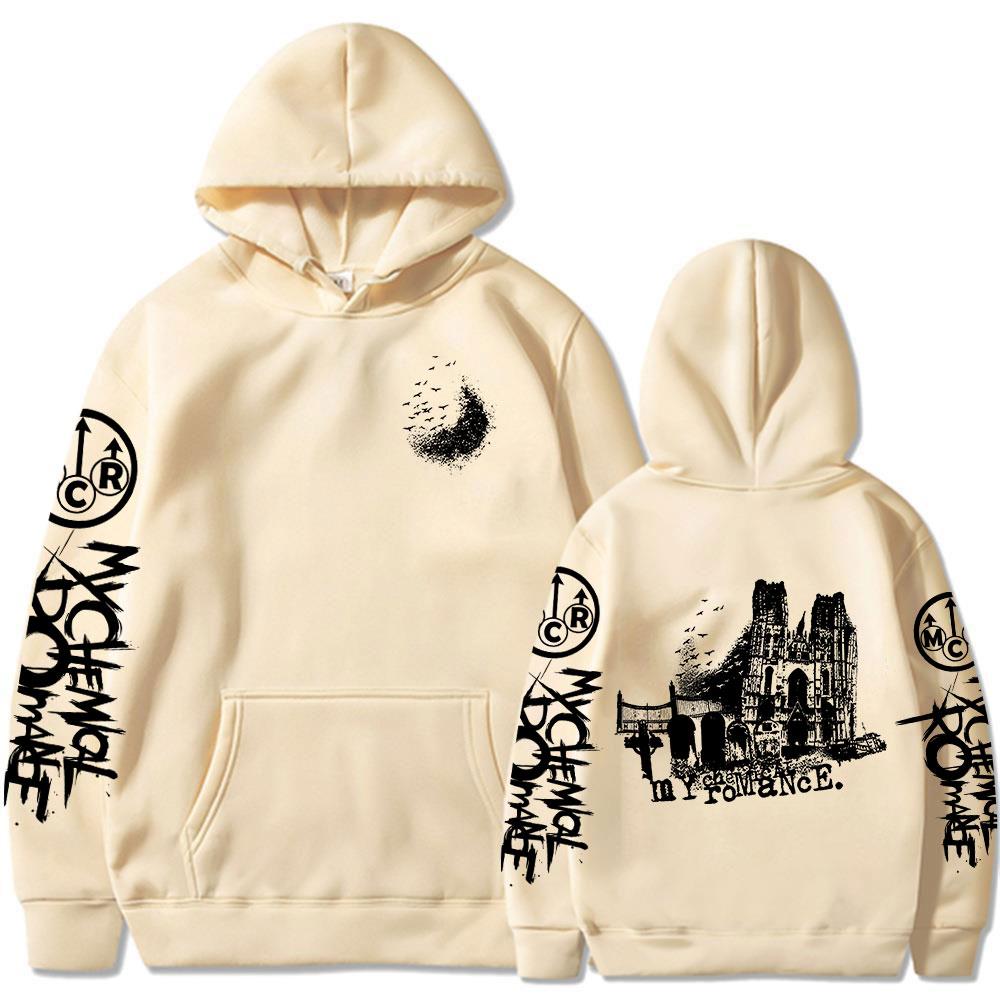 My Chemical Romance Punk Band Hoodies Cemetery Drive The Black Parade Gothic Sweatshirt Männer Frauen Vintage Übergroße Pullover
