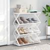 Shoemaker Organizer x-Shaped Combination Storage Rack, Dormitory Home Shoe Rack, Metal 4-Layer Storage, Door Shoe Cabinet