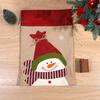 Cross-Border Christmas Snowman & Reindeer Drawstring Bag: Small & Large Gift Candy Packaging