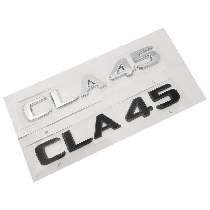 Matt Black " CLA 45 " Car Trunk Rear Letters Word Badge Emblem Letter Decal Sticker for Mercedes Benz AMG CLA Class CLA45 AMG IX3