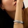 Yori High Quality Stainless Steel Metal Bracelet Bangle Waterproof Texture Personalized Unisex Jewelry Bijoux Wholesale