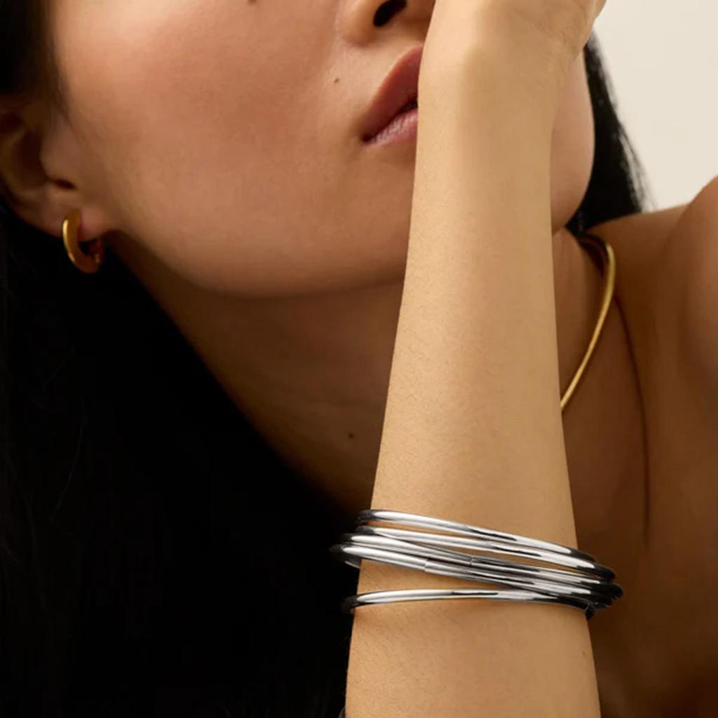 Yori High Quality Stainless Steel Metal Bracelet Bangle Waterproof Texture Personalized Unisex Jewelry Bijoux Wholesale