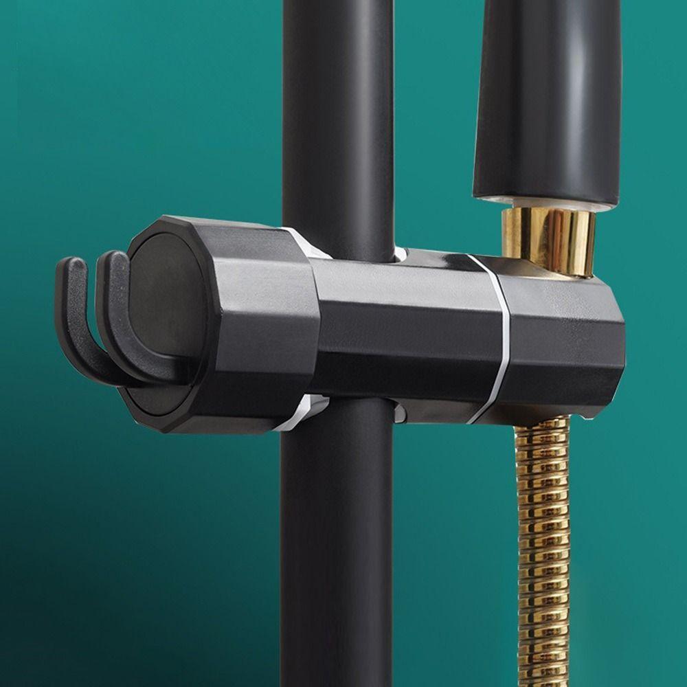 360 Rotation Hook Design Shower Head Holder Adjustable Showerhead Rail Slide Bracket  Men Women