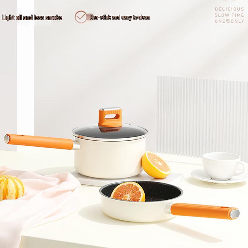 DESLON 18cm Non-Stick Fine Iron 2-Piece Cookware Set