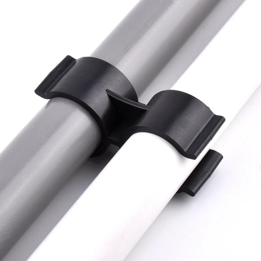 6pcs Double U Type Pipe Clamp 20/25mm Water Pipe Support New PVC Pipe Clamp
