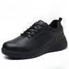 Men's Work Safety Boots Steel Toe Protection  Wear-resistant Rubber Sole Outdoor Workers