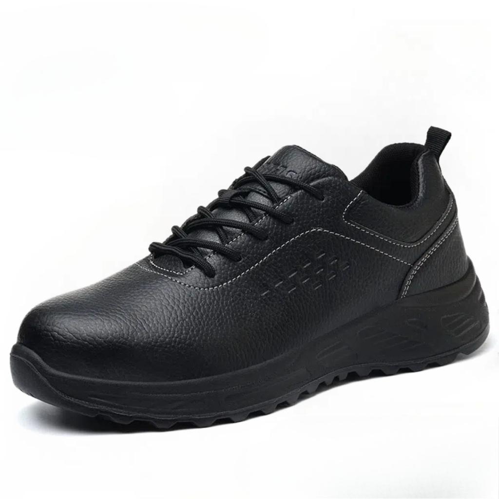 Men's Work Safety Boots Steel Toe Protection Wear-resistant Rubber Sole Outdoor Workers