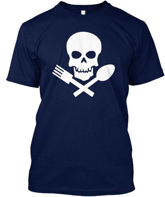 

Pirate Cook Piracy Cooking Chef Foodie Graphic T-Shirt Made in USA S-5XL 2XL