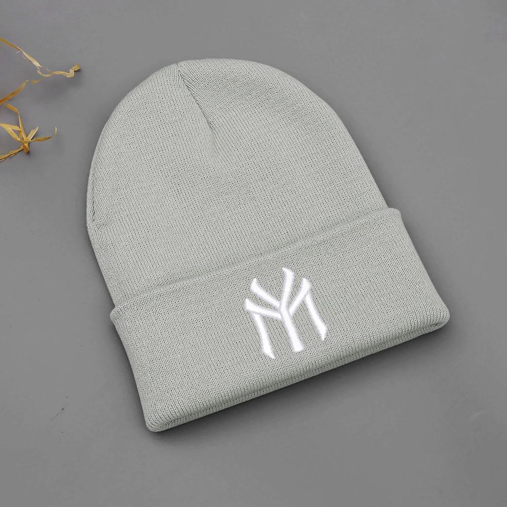Winter Warm Beanie Hats For Women Men Letter MY Embroidery Knit Hat Unisex Cold Ski Hat Dropshipping Wholesale