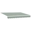 Green and White Retractable Awning Frame 300 X 250 Cm
