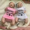 Realistic 22'' Reborn Sleeping Twins Dolls With Hand Rooted Mohair Eyelashes