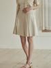 B Muse Mansion Jane Pleats Skirt Pants - Vanilla