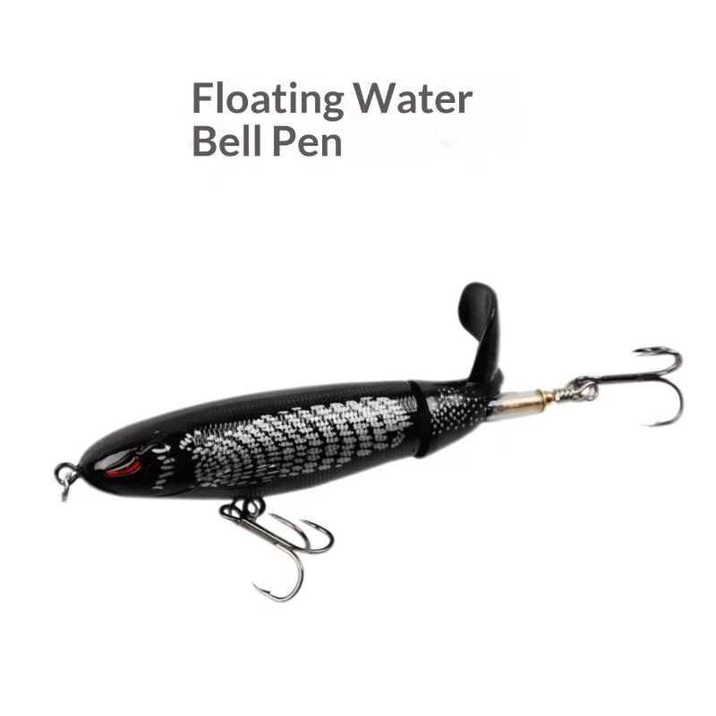 9.5/10/14Cm Esca da Pesca Topwater Whopper Popper Esca Artificiale Hard Plopper Coda Rotante Morbida Attrezzatura da Pesca Minnow