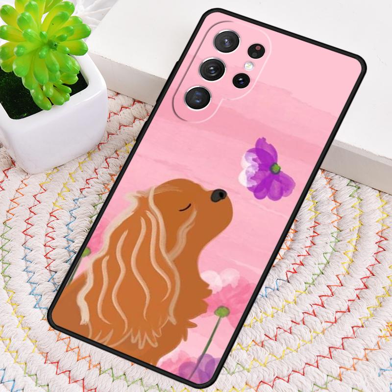 Cavalier King Charles Spaniel Dog Soft Phone Case for Samsung Galaxy Note 10 Pro S26 Ultra S23 S24 FE S25 S21 S22 PLUS Cover
