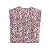Summer New Products Women's Street Fashion Printed Quilted Cotton Vest Jacket