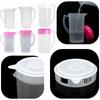 1500/2000/2500ml Plastic Measuring Water Pitcher Jug with Lid for Cold Water Ice Tea Juice Beer