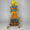 ZW Dragon Ball Super Saiyan 3 Son Goku Interchangeable Arms Pvc Anime Figure With Base Collectible Statue For Anime Collectors