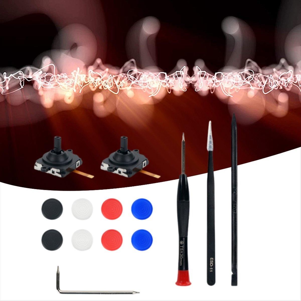 Replace for 3 VR Handle 3D Analog Joysticks Thumb Stick with 8PCS Silicone Case&Disassembly Tool China Mainland