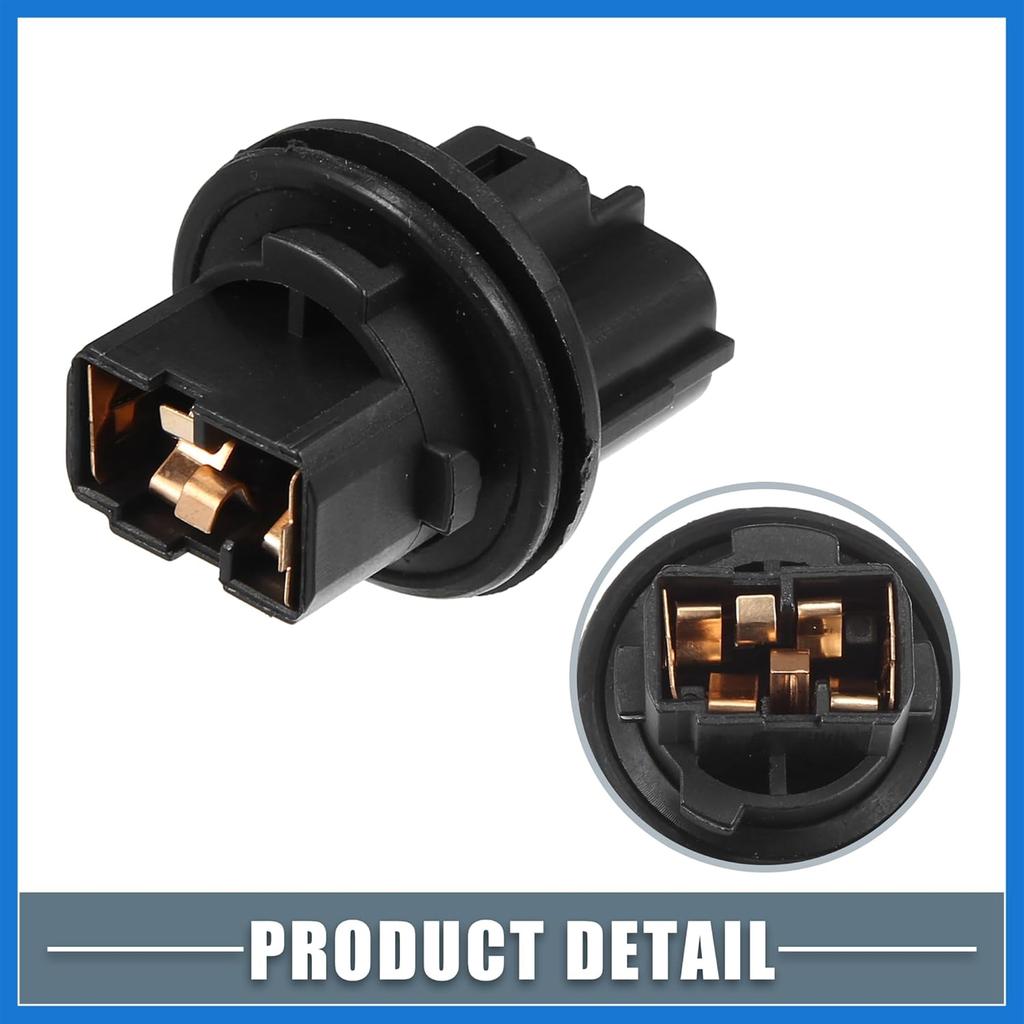 Front Turn Signal Light Lamp Bulb Holder 81128-06470 for Toyota Avalon 2013-2016 Plastic Black Auto Accessories
