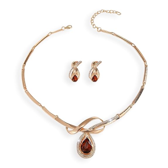 Fashion Necklace Jewellery Set for Women Latest Stylish Design Fancy Crystal