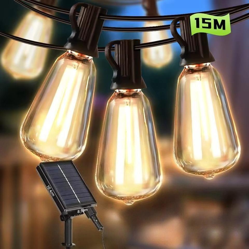 Garden Solar String Lights Led Remote Control Outdoor Lamps Waterproof Outdoor Solar Led Light For Party Camping Tent Decoration