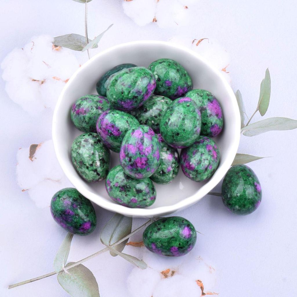 Easter Gemstone Crystal Eggs 2cm - Natural Small Bird Eggs for Display or Play