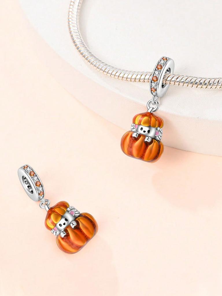 Traveling Cat Honey Pot Squirrel Beads Charm Copper Plated Fit Charms Copperoriginal Bracelet For Jewelry Making Diy Charm
