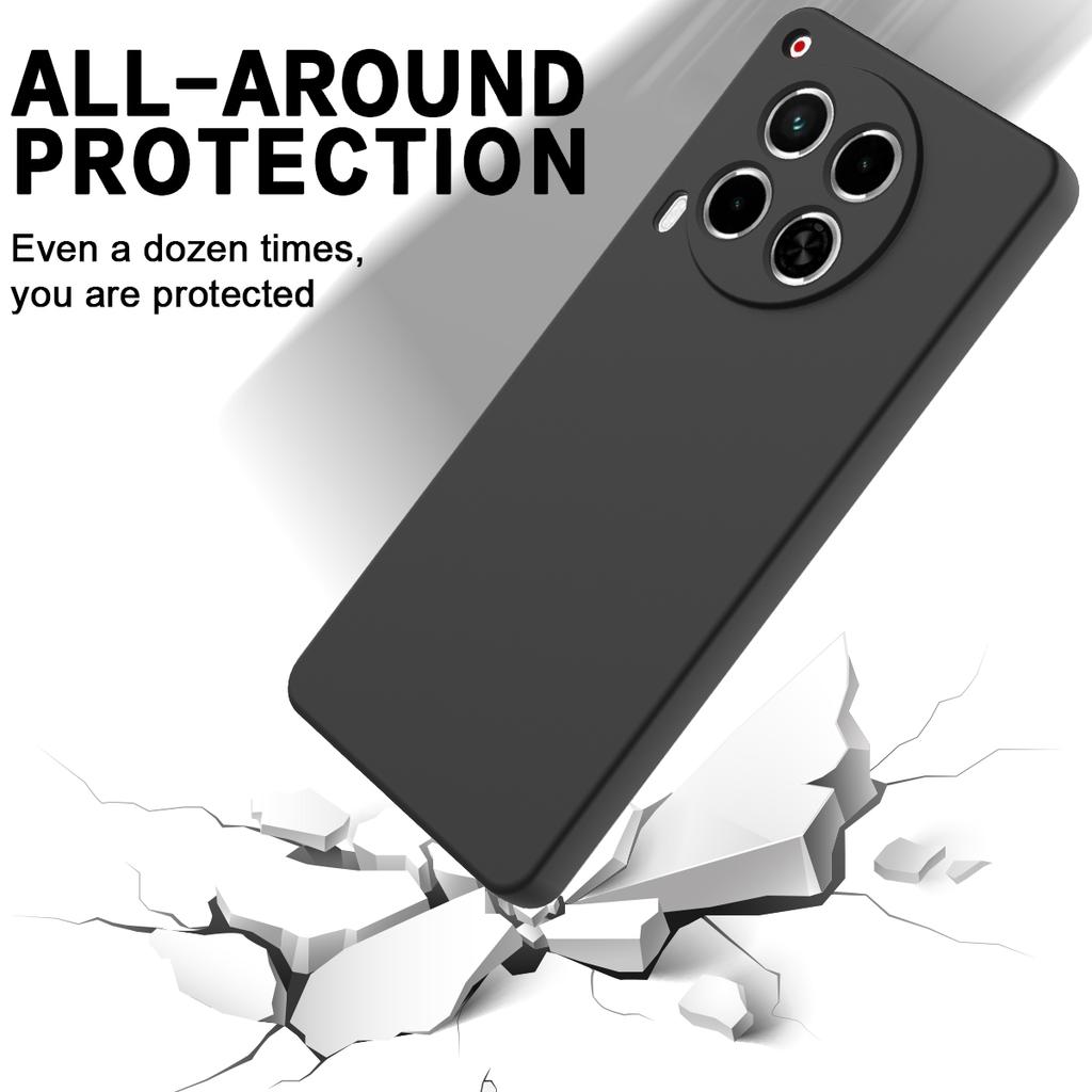 For TECNO Camon 30 4G Case with Hand Strap Liquid Silicone Protective Phone Cover