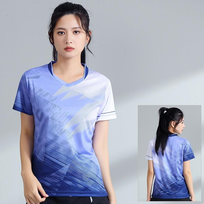 Quick Dry Badminton Set Men Women Breathable Sportswear Tennis Pickleball Volleyball Training Competition Team Uniform