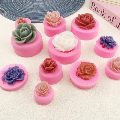 1 pièce Moule en Silicone Belle Rose 3D DIY Chocolat Gâteau Fondant Gâteau de Mariage Moule de Cuisson Vaisselle d'Extérieur