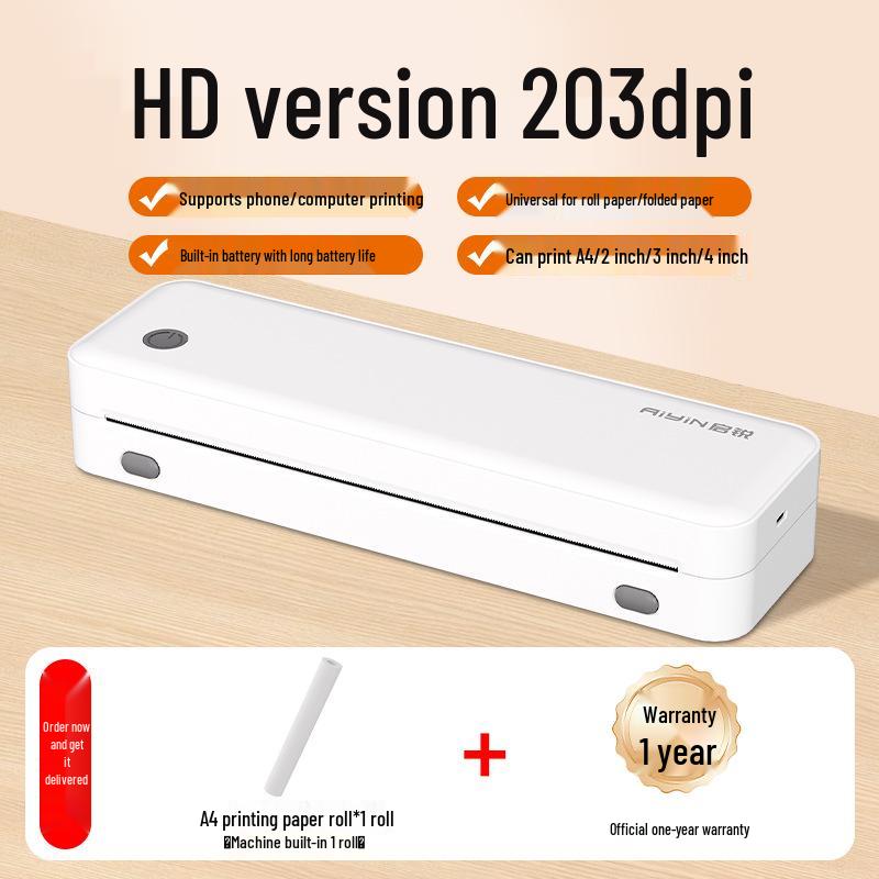 

QiRui A40a Portable Bluetooth Homework Printer with Mobile Photo Scanning