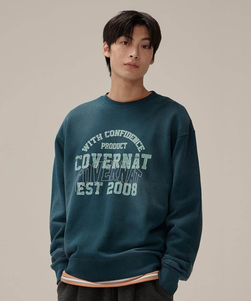 COVERNAT Pigment Crack Sweatshirt The Quiet