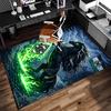 1pc Borussia Monchengladbach Logo Print Area Rug - Soft,Washable Non-Slip Indoor Mat for Office Chairs,Living Room,Home Office Decorative Rug