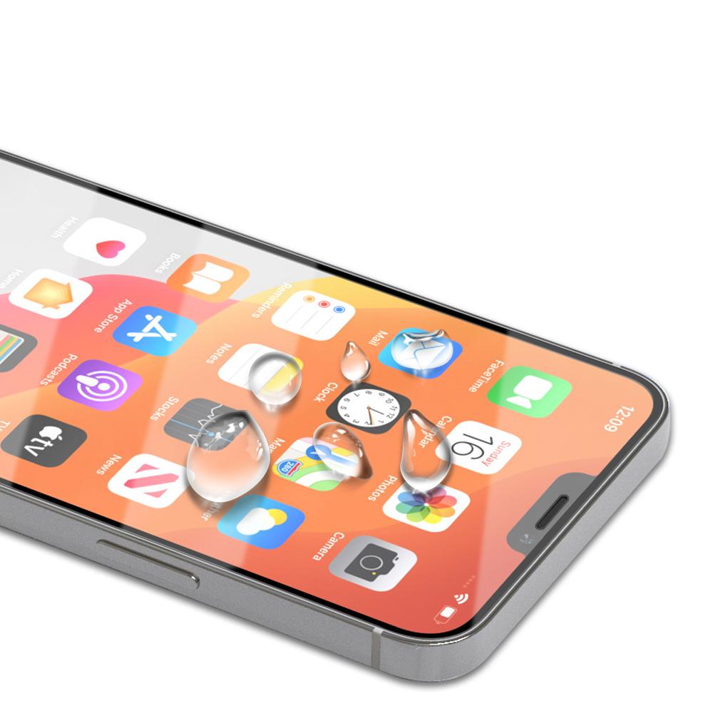 AMORUS Anti-explosion Full Glue Curved Tempered Glass Full Screen Film for iPhone 12/12 Pro