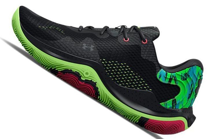 Under Armour Spawn 4 Printed 'Black Quirky Lime'