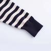 2025 Spring Women's Striped Knit Pullover Sweater - European & American Style, Versatile Round Neck, Long Sleeves