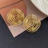 Hollow Out Irregular Irregular circle Circular Earrings Geometric Design Lightweight Iron Material For Women Gold Silver Colors