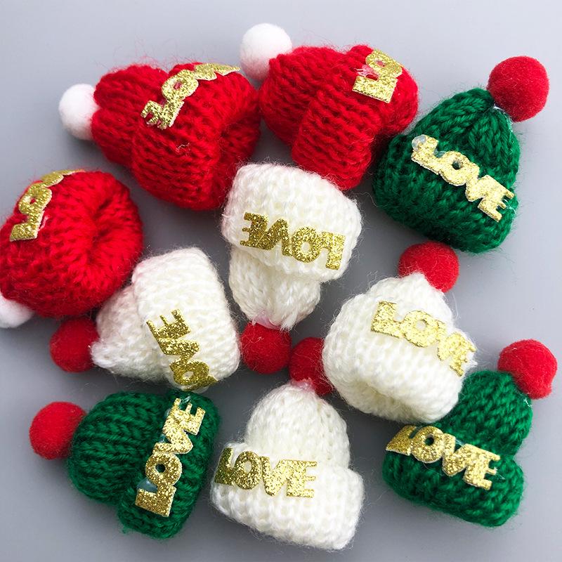 Mini Chapeaux en Laine DIY Ornements de Noël pour Enfants - Accessoires faits main